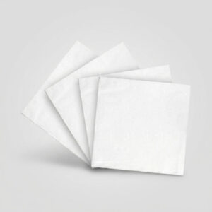 2400 Servilletas de papel blancas 40x40